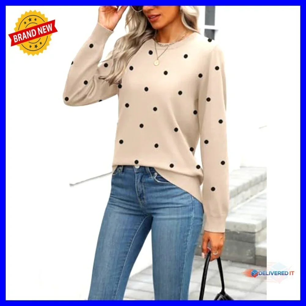 Classic Crew Neck Pullover Sweater Soft Viscose Loose Fit Casual Elegant